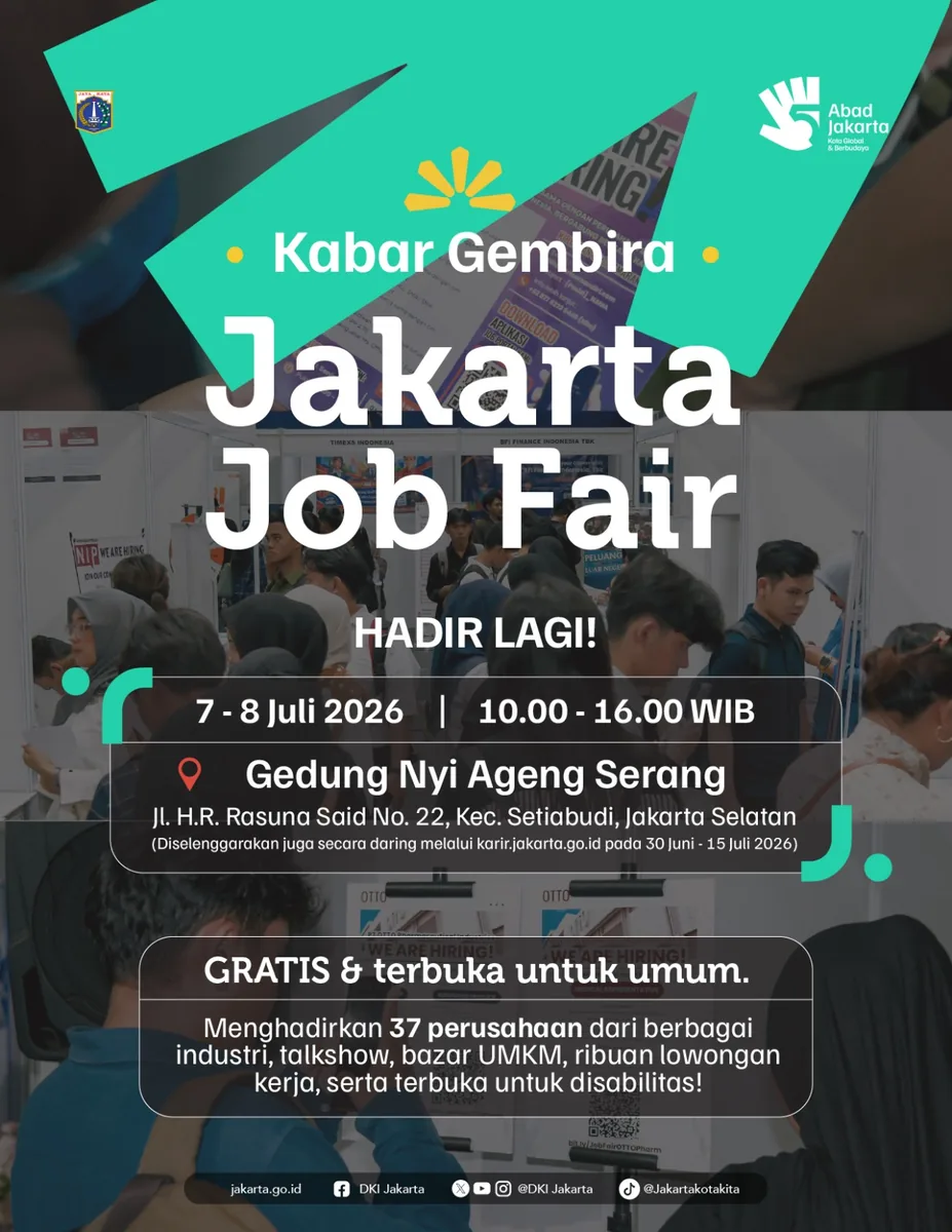 Job Fair Kabupaten Sragen 2026 (Suku Dinas TKTE Wilayah Kabupaten Sragen Barat) : 7-8 Juli 2026