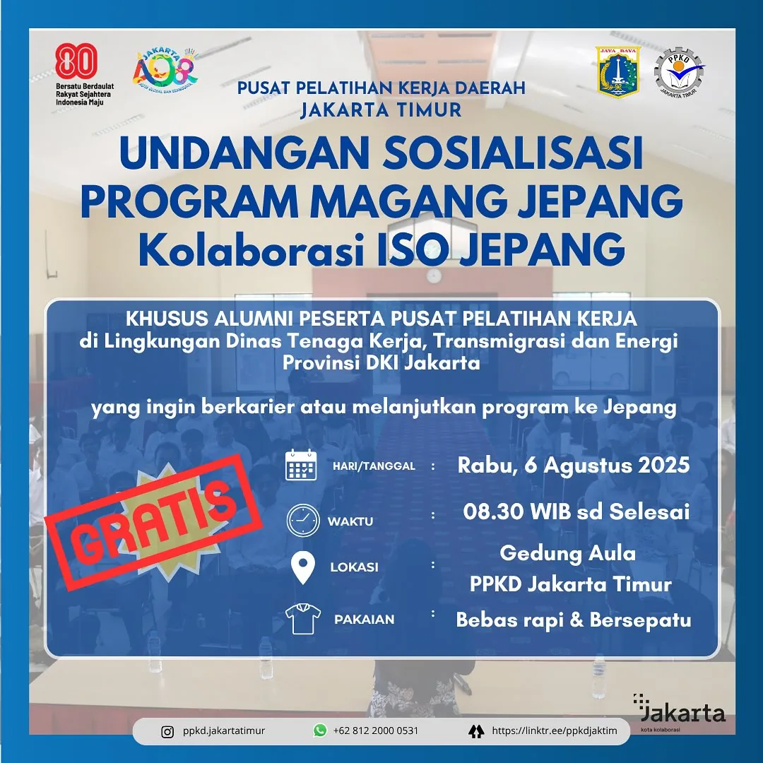 UNDANGAN SOSIALISASI PROGRAM MAGANG JEPANG – PPKD KABUPATEN SRAGEN
